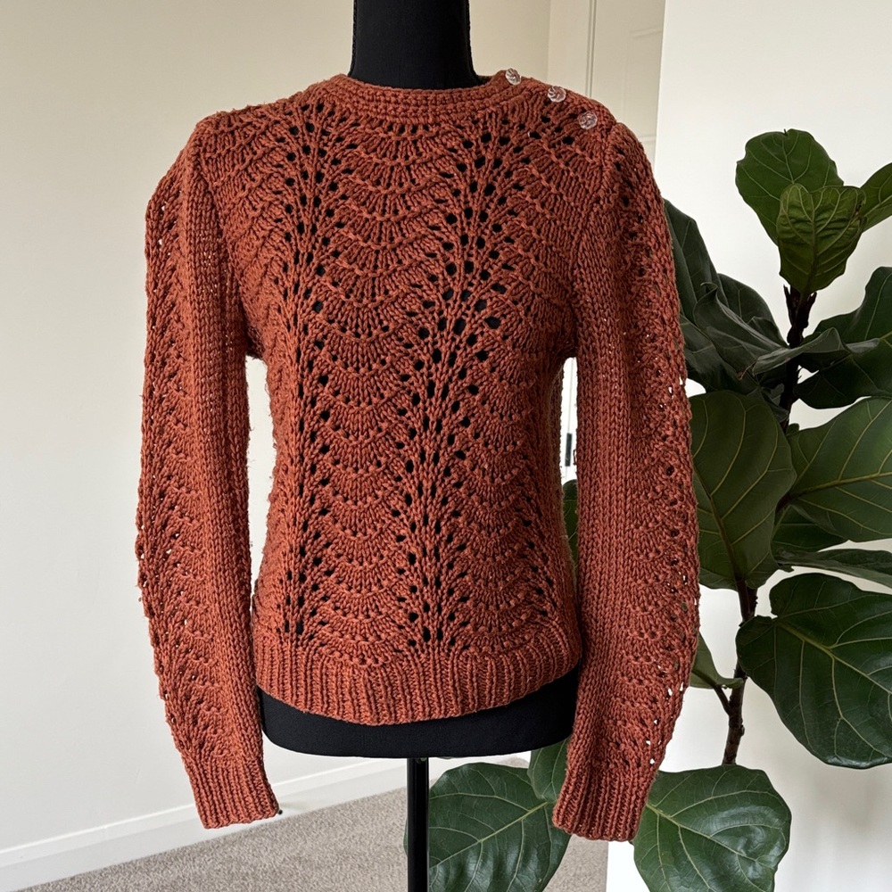Vintage Bobbie Brooks Rust Knit Sweater